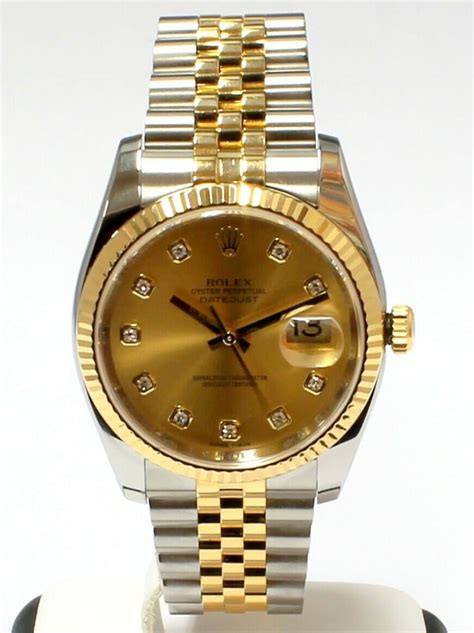 rolex two tone bracelet|two tone Rolex women's.